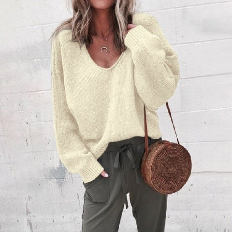 Damen luftiger bequemer Pullover, vielseitig und angenehm für Alltag und Freizeit