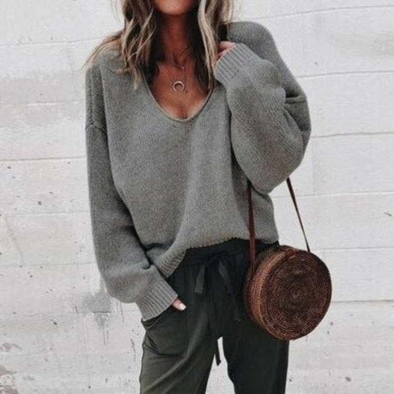 Damen luftiger bequemer Pullover, vielseitig und angenehm für Alltag und Freizeit