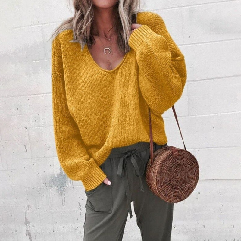 Damen luftiger bequemer Pullover, vielseitig und angenehm für Alltag und Freizeit