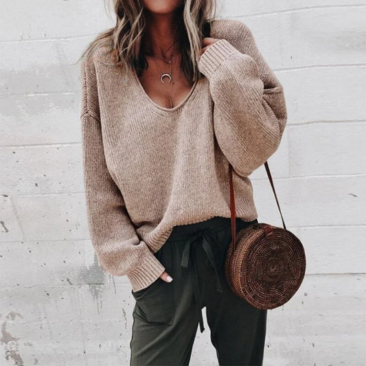 Damen luftiger bequemer Pullover, vielseitig und angenehm für Alltag und Freizeit