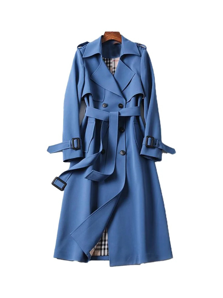 Damen klassischer Trenchcoat in elegantem Herbstdesign
