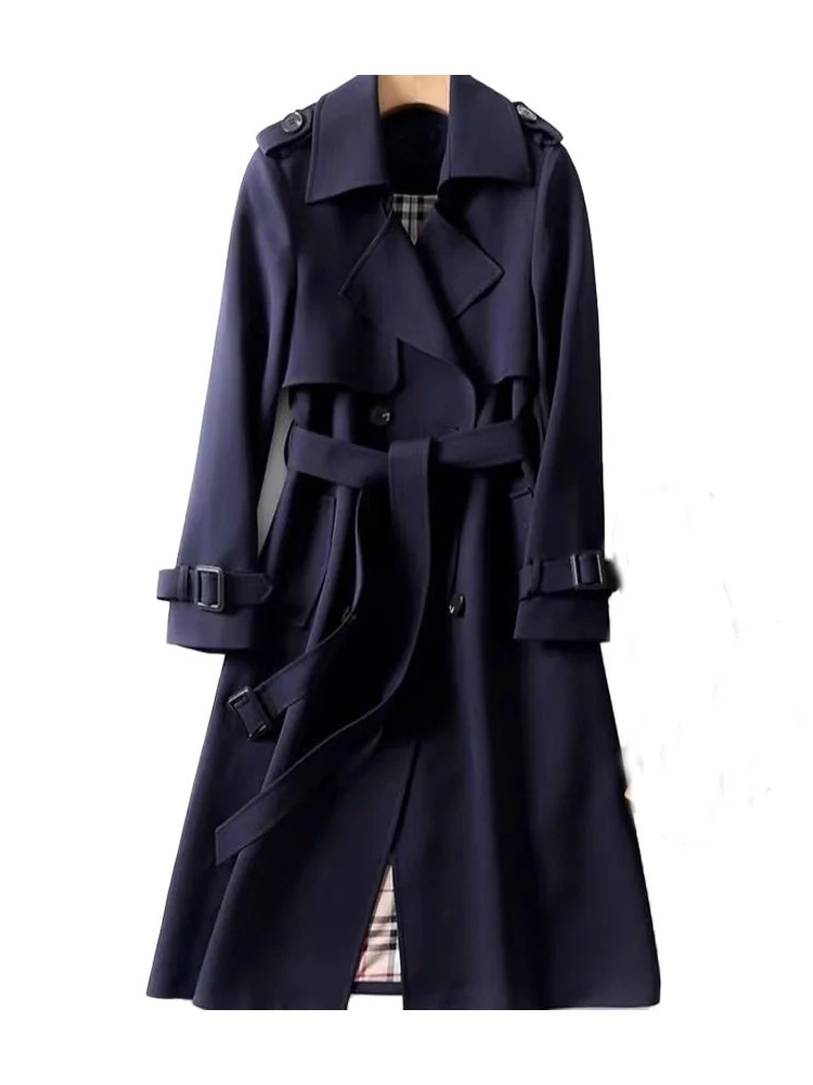 Damen klassischer Trenchcoat in elegantem Herbstdesign