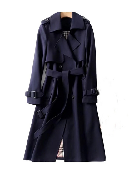 Damen klassischer Trenchcoat in elegantem Herbstdesign