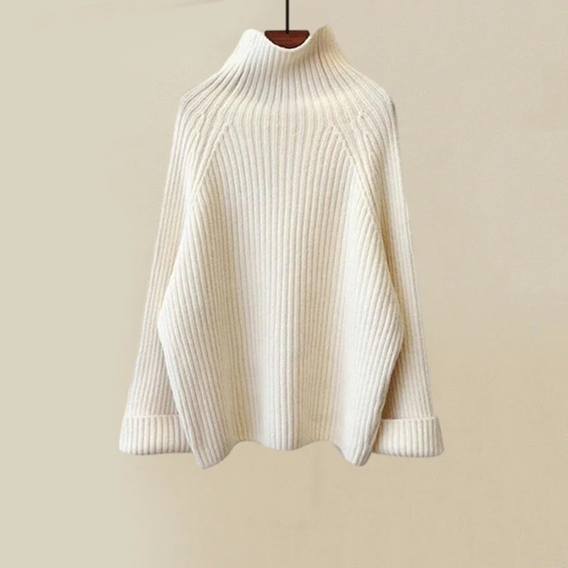 Damen luxuriöses dreiteiliges Pullover-Set für den Winter