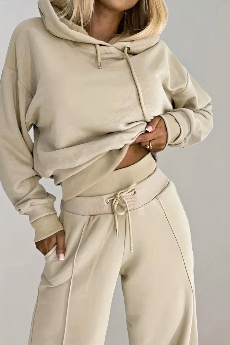 Damen luxuriöses bequemes Set, stilvoll und komfortabel für Alltag und Freizeit