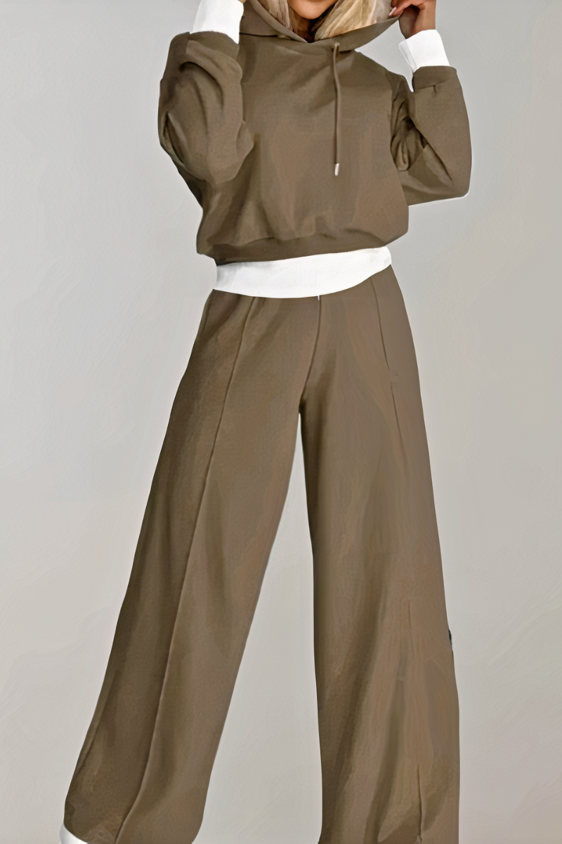 Damen luxuriöses bequemes Set, stilvoll und komfortabel für Alltag und Freizeit