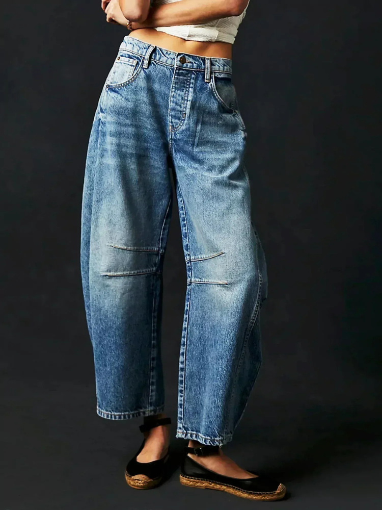  Damen moderne trendige Jeans mit figurbetontem Schnitt für Alltag und Freizeit

