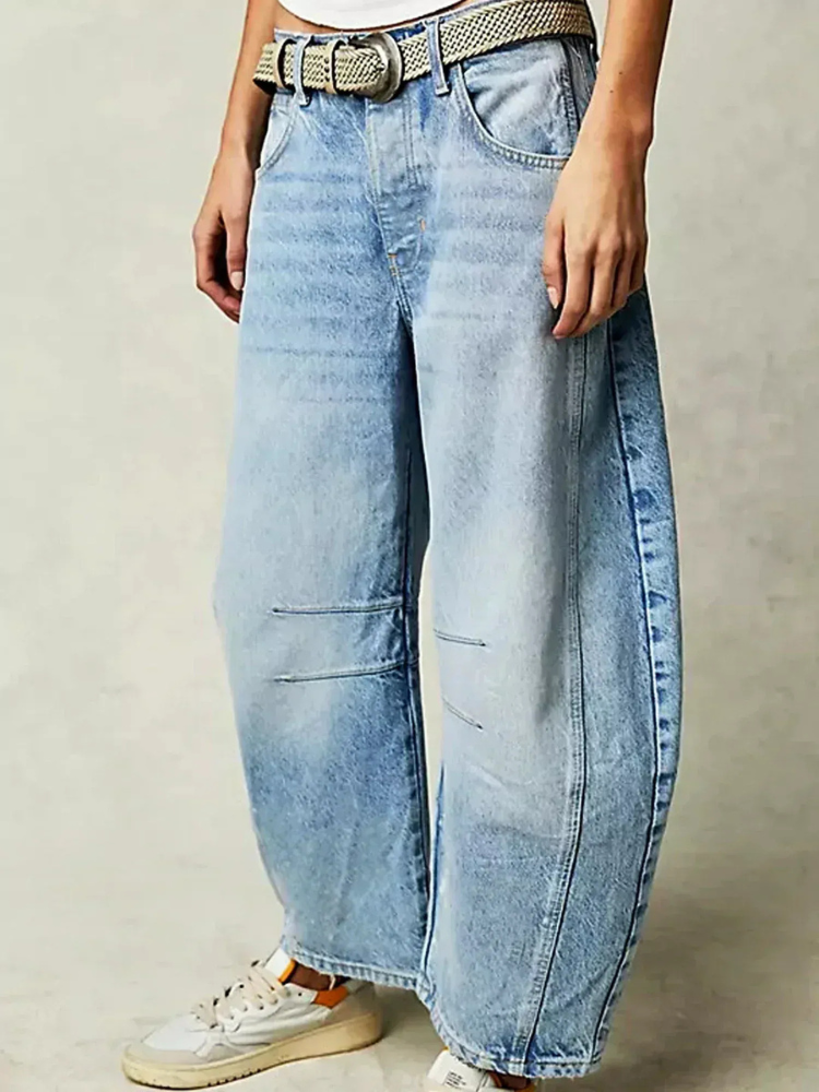  Damen moderne trendige Jeans mit figurbetontem Schnitt für Alltag und Freizeit

