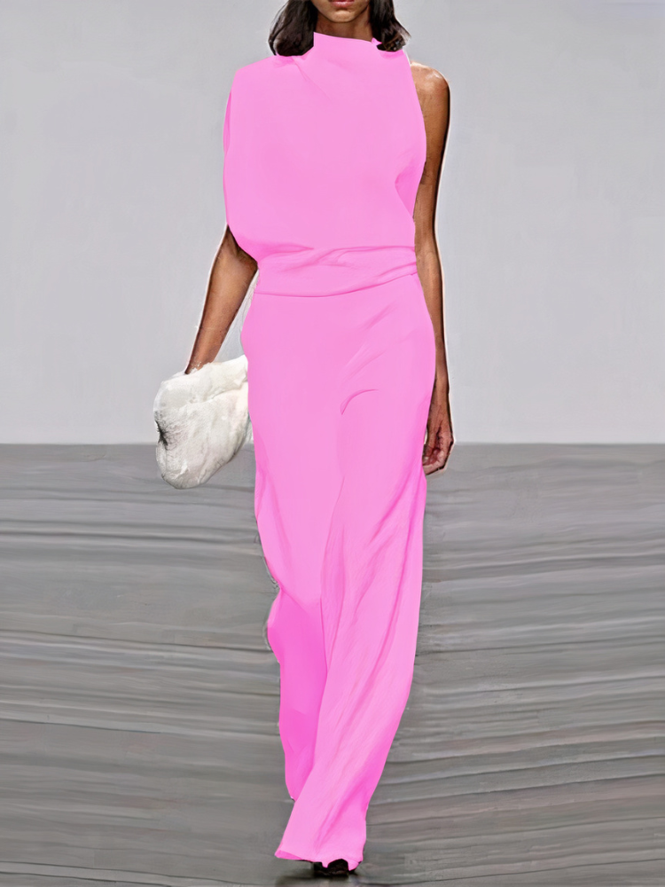 Moderner Damen-Jumpsuit mit weitem Bein und eleganter Silhouette für vielseitige Anlässe