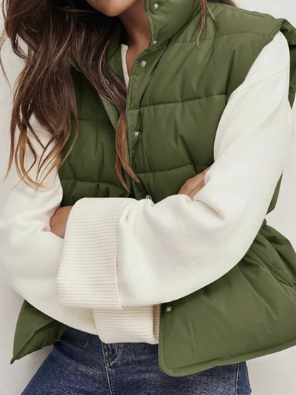 Damen modische ärmellose Weste für vielseitige und stylische Outfits.