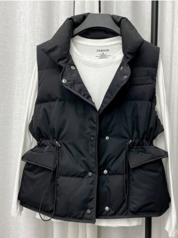 Damen modische ärmellose Weste für vielseitige und stylische Outfits.