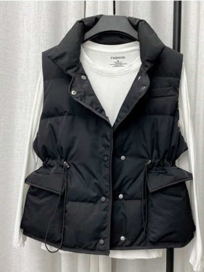 Damen modische ärmellose Weste für vielseitige und stylische Outfits.