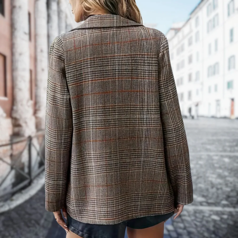 Damen modischer oversized Blazermantel in elegantem Design