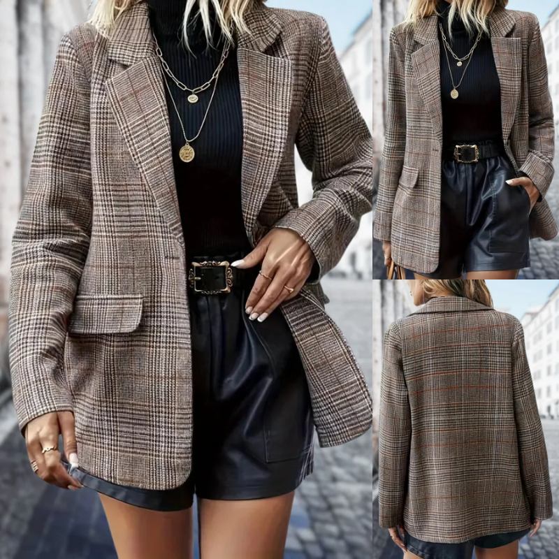 Damen modischer oversized Blazermantel in elegantem Design