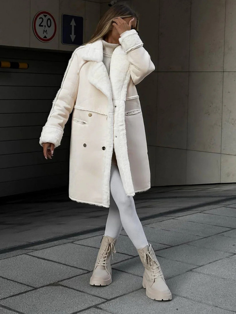 Damen modischer Wintermantel in elegantem Design