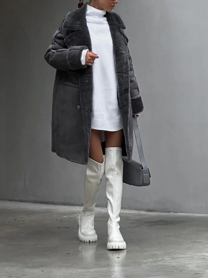 Damen modischer Wintermantel in elegantem Design