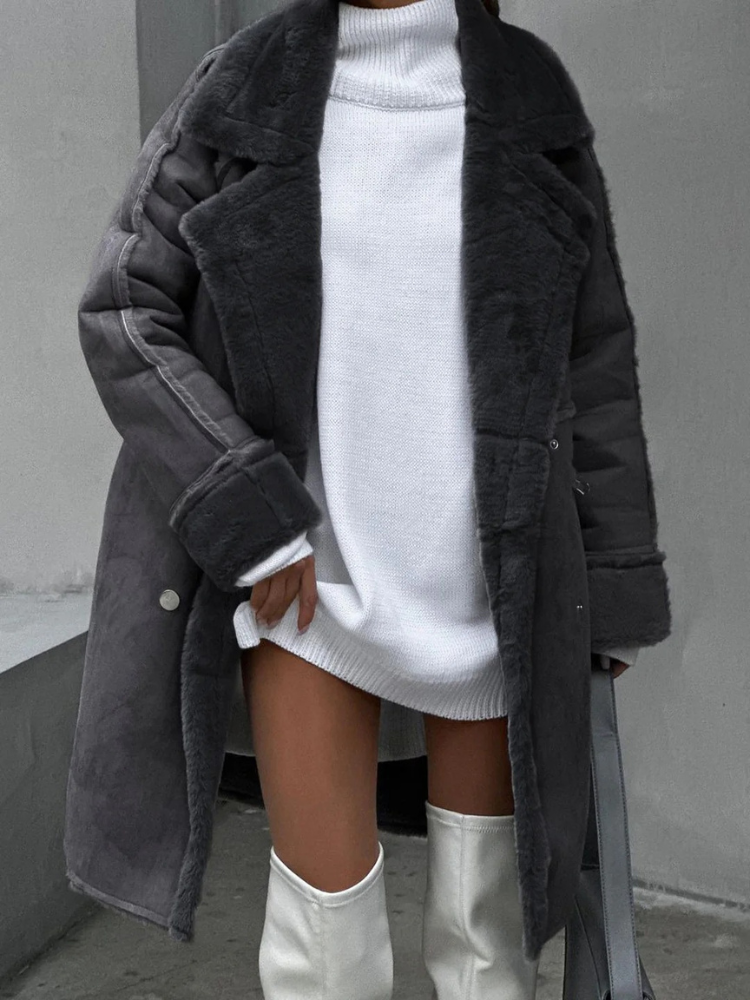 Damen modischer Wintermantel in elegantem Design