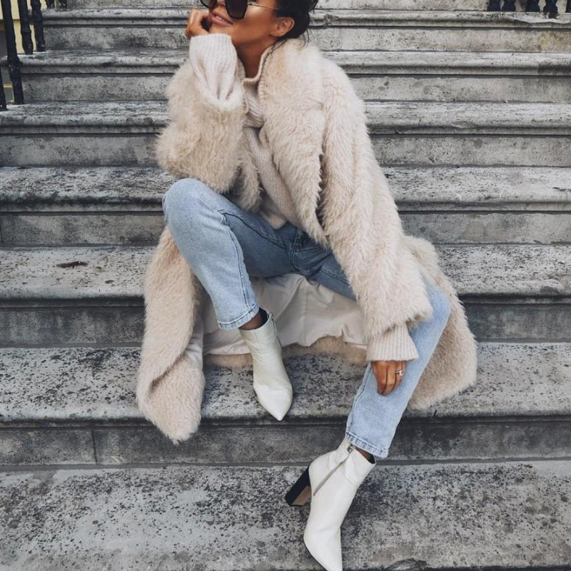 Damen modischer Wintermantel mit elegantem und praktischem Design