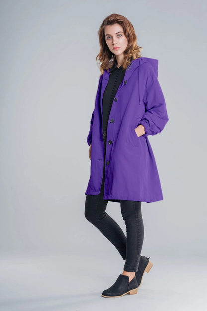 Damen Outdoor-Regenjacke wasserdicht mit Kapuze für zuverlässigen Schutz bei jedem Wetter