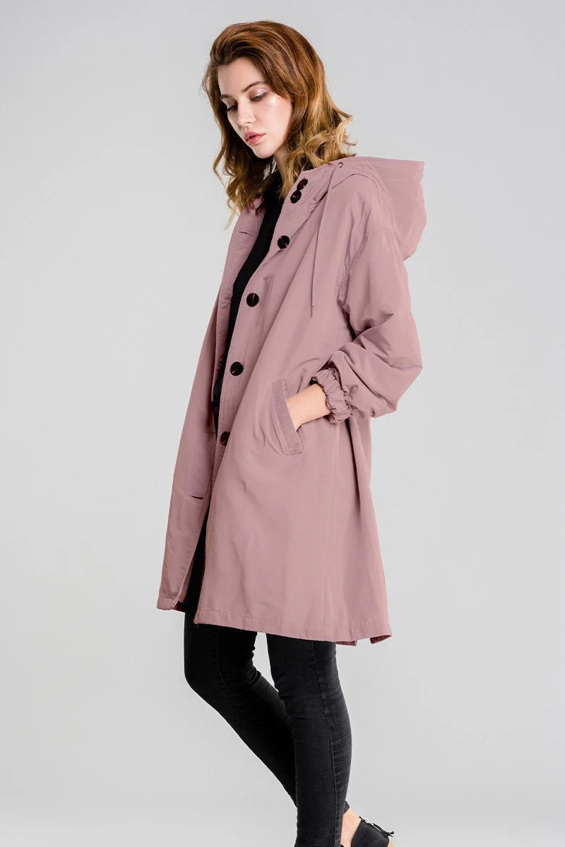 Damen Outdoor-Regenjacke wasserdicht mit Kapuze für zuverlässigen Schutz bei jedem Wetter