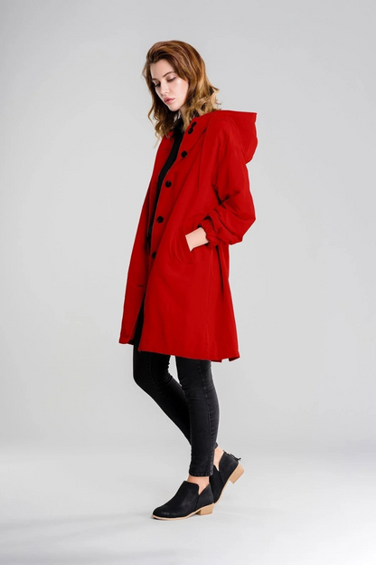 Damen Outdoor-Regenjacke wasserdicht mit Kapuze für zuverlässigen Schutz bei jedem Wetter