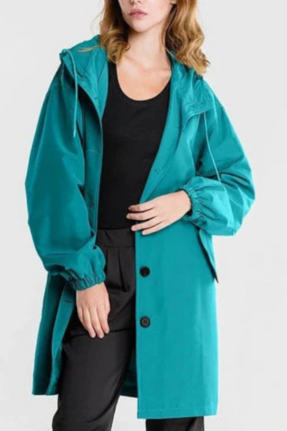 Damen Outdoor-Regenjacke wasserdicht mit Kapuze für zuverlässigen Schutz bei jedem Wetter