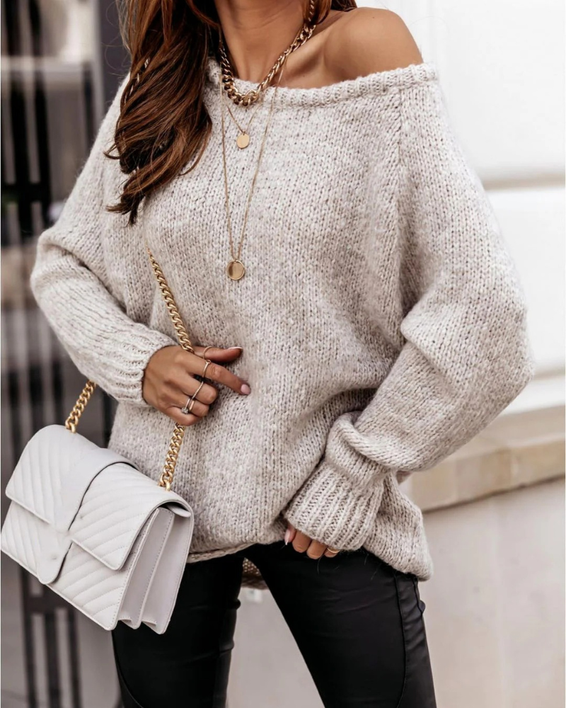 Modischer Oversize-Pullover für Damen, bequem und vielseitig kombinierbar