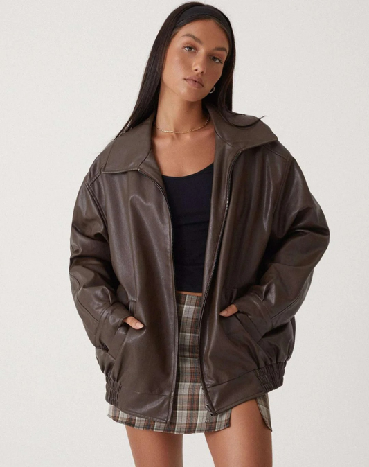 Damen oversized trendige Jacke mit modernem Schnitt und stilvollem Look