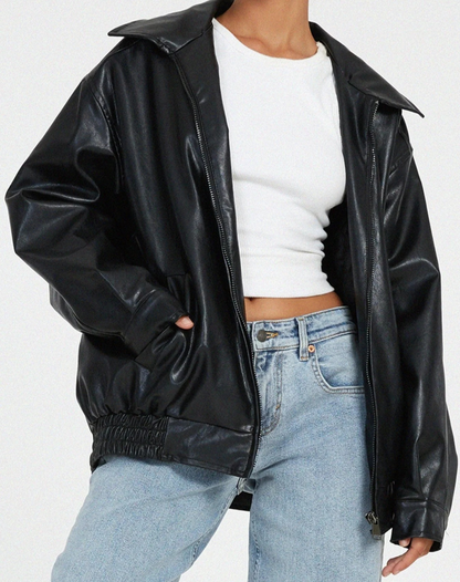 Damen oversized trendige Jacke mit modernem Schnitt und stilvollem Look