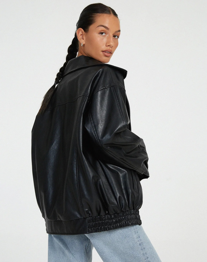 Damen oversized trendige Jacke mit modernem Schnitt und stilvollem Look
