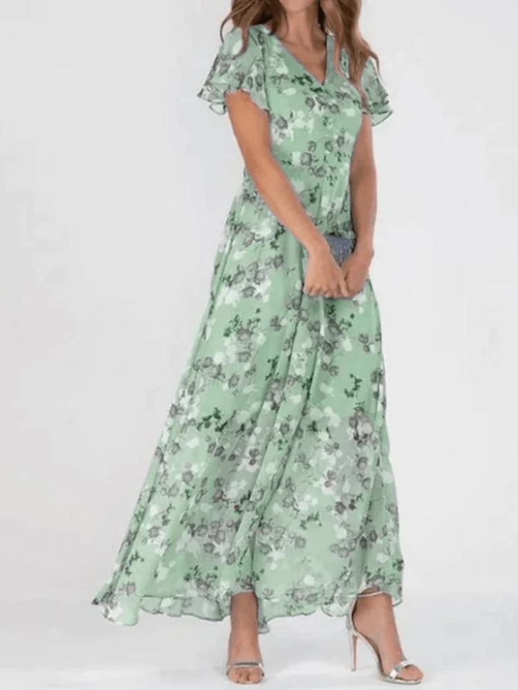 Damen schönes geblümtes Sommerkleid für verschiedene sommerliche Anlässe