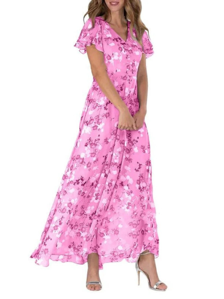  Damen schönes geblümtes Sommerkleid für verschiedene sommerliche Anlässe