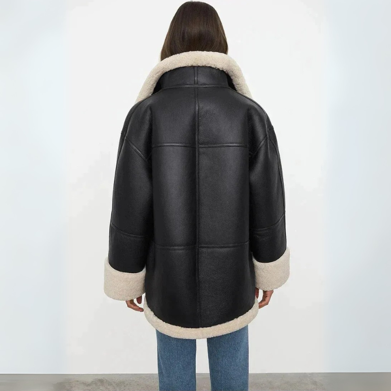 Damen schwarze stilvolle Jacke in elegantem und modernem Design