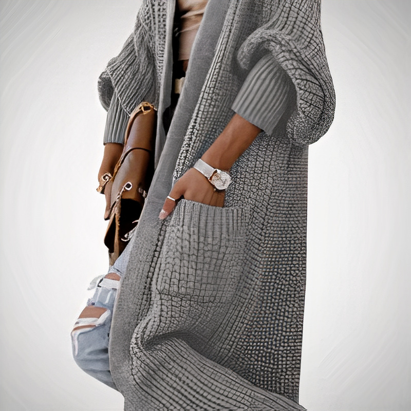 Damen stilvolle gemütliche Strickjacke in elegantem und komfortablem Design