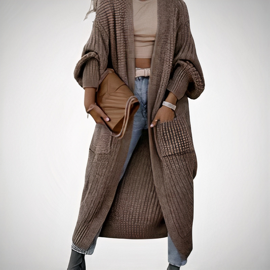 Damen stilvolle gemütliche Strickjacke in elegantem und komfortablem Design