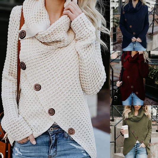 Damen stilvoller Strickpullover, elegant und bequem für Alltag und Freizeit