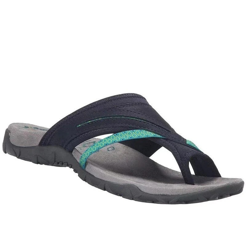 Damen stützende Slip-On-Sandalen mit ergonomischem Fußbett für komfortables Gehen