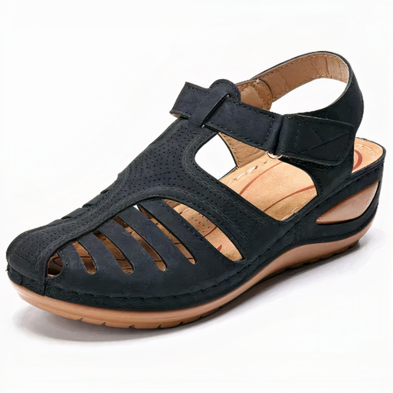  Damen stützende Walkingsandalen mit ergonomischer Passform und stabiler Sohle – ideal für aktive Tage und längere Spaziergänge.