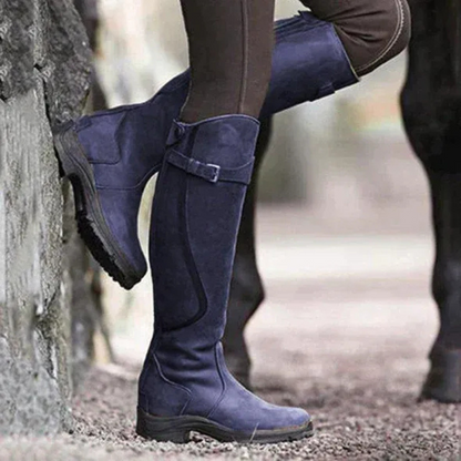  Damen stylische Hochstiefel mit modernem Design und hohem Schaft für Alltag und besondere Anlässe.