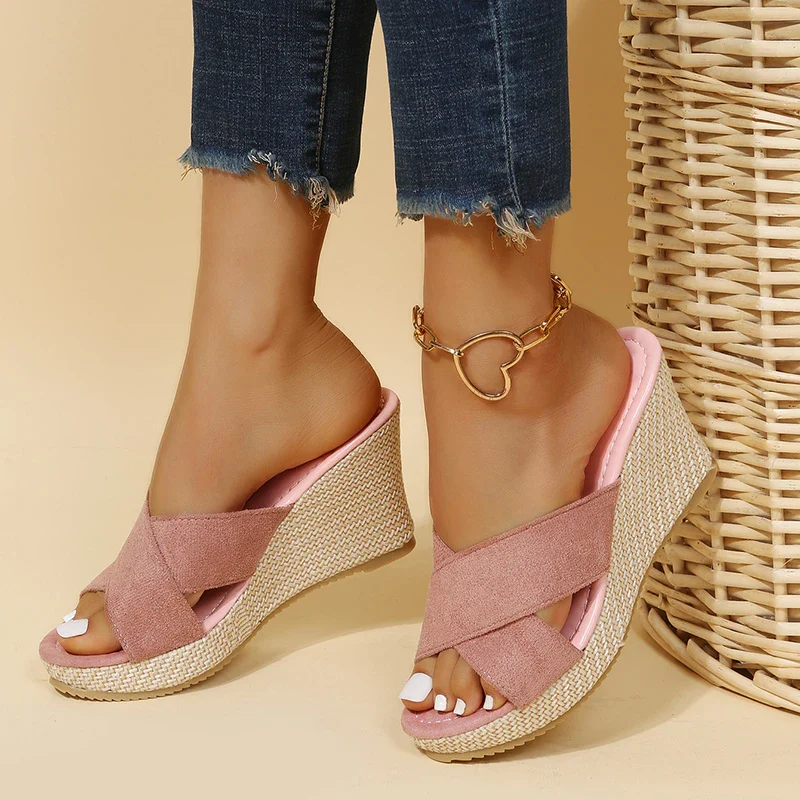 Damen stylische Keil-Sommersandalen mit bequemem Design für warme Tage