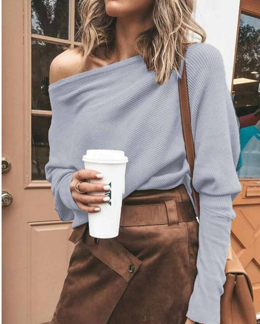 Langer Damenpullover im modernen Design für vielseitige Outfits