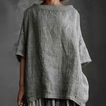 Damen stylisches lockeres Hemd mit lockerer Passform und Knopfleiste, ideal für vielseitige Outfits