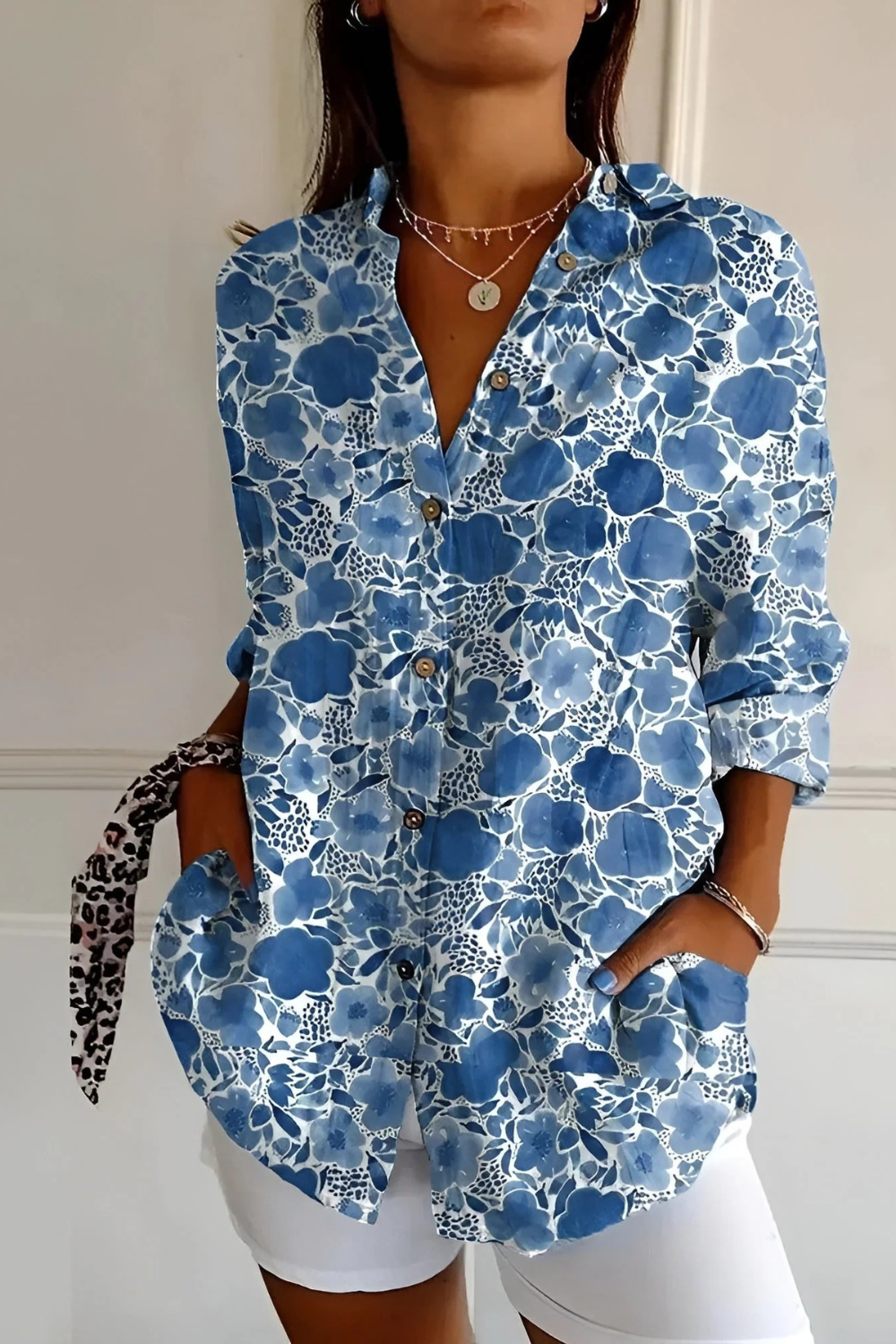 Damen stylisches Langarm-Sommershirt für vielseitige Sommerlooks