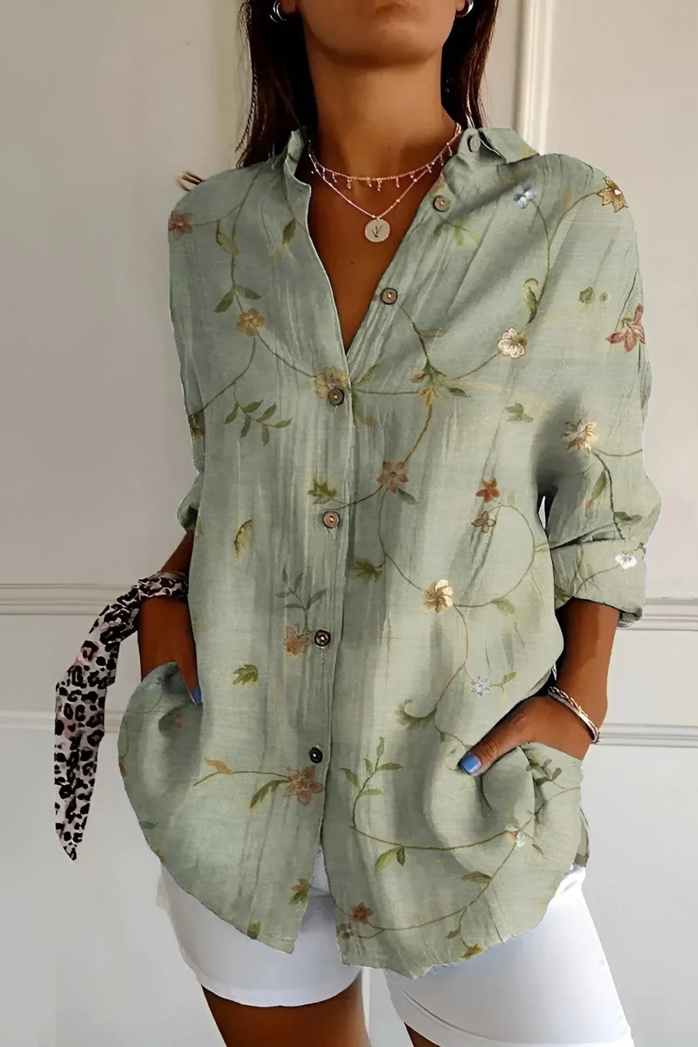 Damen stylisches Langarm-Sommershirt für vielseitige Sommerlooks