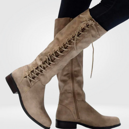 Damen trendige hohe Stiefel für stilvolle und vielseitige Outfits