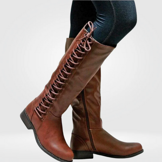 Damen trendige hohe Stiefel für stilvolle und vielseitige Outfits