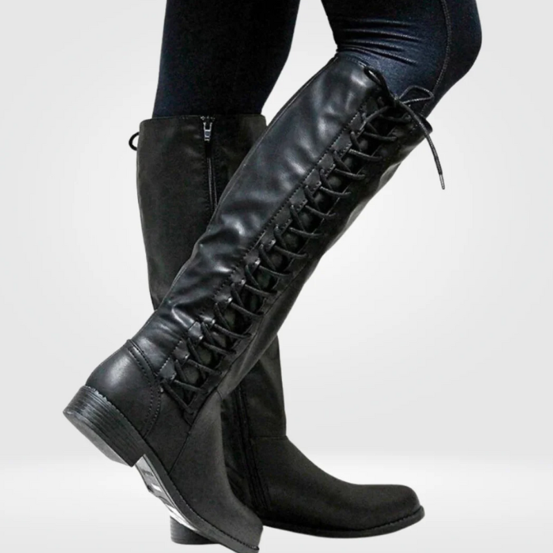 Damen trendige hohe Stiefel für stilvolle und vielseitige Outfits