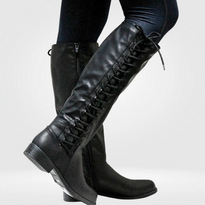 Damen trendige hohe Stiefel für stilvolle und vielseitige Outfits