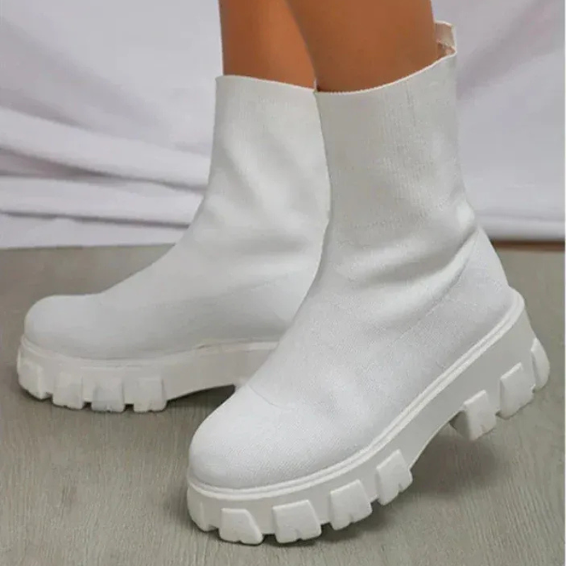 Damen trendige stilvolle Stiefeletten, elegant und bequem für Alltag und Freizeit
