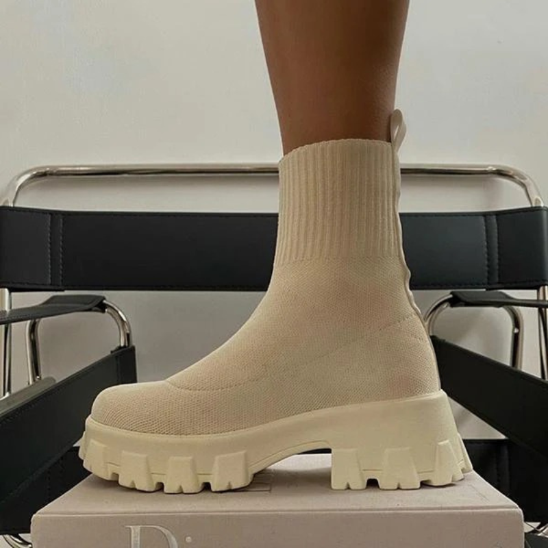 Damen trendige stilvolle Stiefeletten, elegant und bequem für Alltag und Freizeit